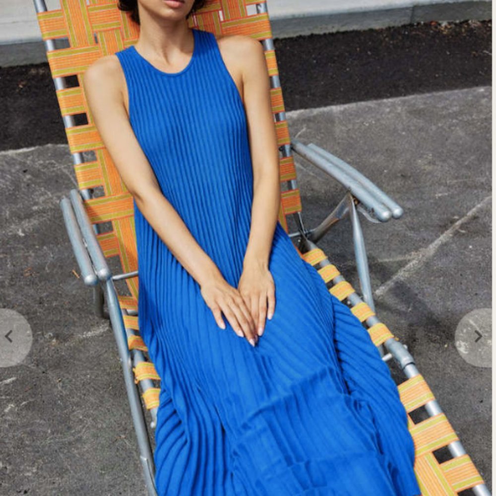 Misha and Puff - Accordion Martha Dress in Cousteau Blue